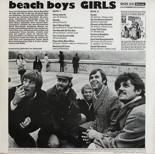 The Beach Boys - Beach Boys Girls | HÖR ZU (SHZE 231) - 2 The Beach Boys - Beach Boys Girls | HÖR ZU (SHZE 231) - 2