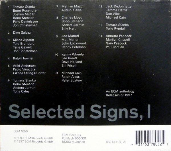 Various - Selected Signs, I | ECM Records (ECM 1650) - 2 Various - Selected Signs, I | ECM Records (ECM 1650) - 2