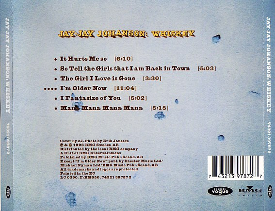 Jay-Jay Johanson - Whiskey | BMG Sweden (74321 397872) - main