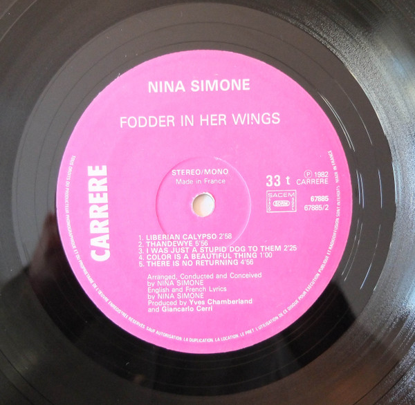 Nina Simone - Fodder On My Wings | Carrere (67.885) - 4 Nina Simone - Fodder On My Wings | Carrere (67.885) - 4