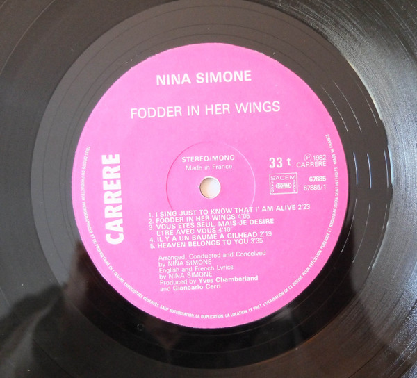 Nina Simone - Fodder On My Wings | Carrere (67.885) - 3 Nina Simone - Fodder On My Wings | Carrere (67.885) - 3
