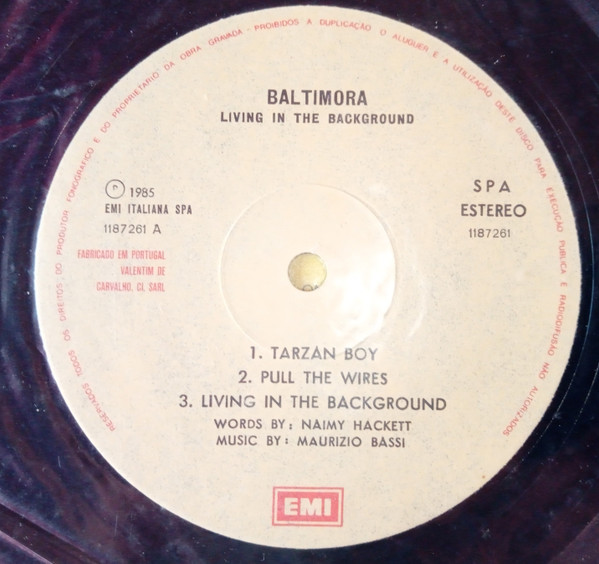 Baltimora - Living In The Background | EMI (1187261) - 3