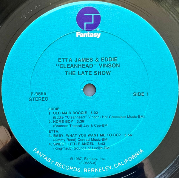 Etta James And Eddie "Cleanhead" Vinson - The Late Show | Fantasy (F-9655) - 3