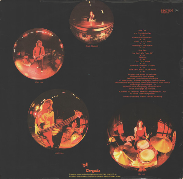 Ten Years After - Rock & Roll Music To The World | Chrysalis (6307 507) - 2