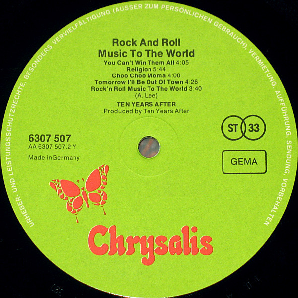 Ten Years After - Rock & Roll Music To The World | Chrysalis (6307 507) - 4