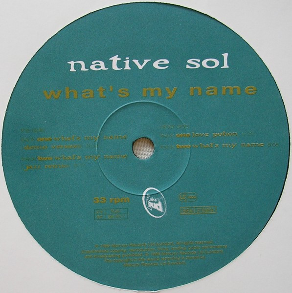Native Sol - What's My Name | Talkin' Loud (TLX5) - 3 Native Sol - What's My Name | Talkin' Loud (TLX5) - 3