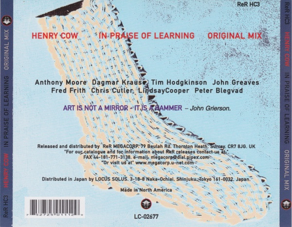 Henry Cow - In Praise Of Learning (Original Mix) | ReR Megacorp (ReR HC3) - 2 Henry Cow - In Praise Of Learning (Original Mix) | ReR Megacorp (ReR HC3) - 2