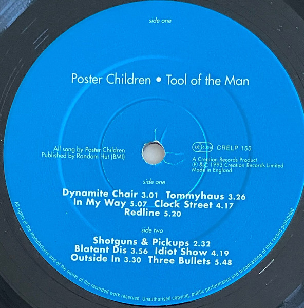 Poster Children - Tool Of The Man | Creation Records (CRELP 155) - 3 Poster Children - Tool Of The Man | Creation Records (CRELP 155) - 3
