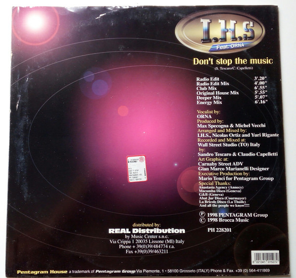 I.H.S Feat. Orna - Don't Stop The Music | Pentagram House (PH 228201) - 2 I.H.S Feat. Orna - Don't Stop The Music | Pentagram House (PH 228201) - 2