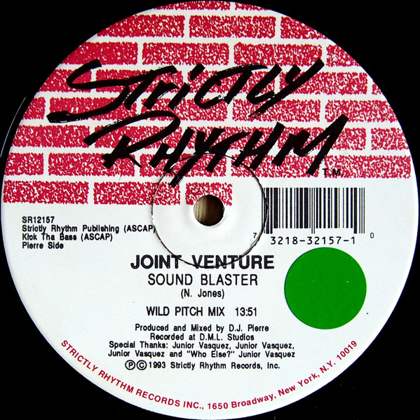 Joint Venture - Sound Blaster / Come On | Strictly Rhythm (SR12157)