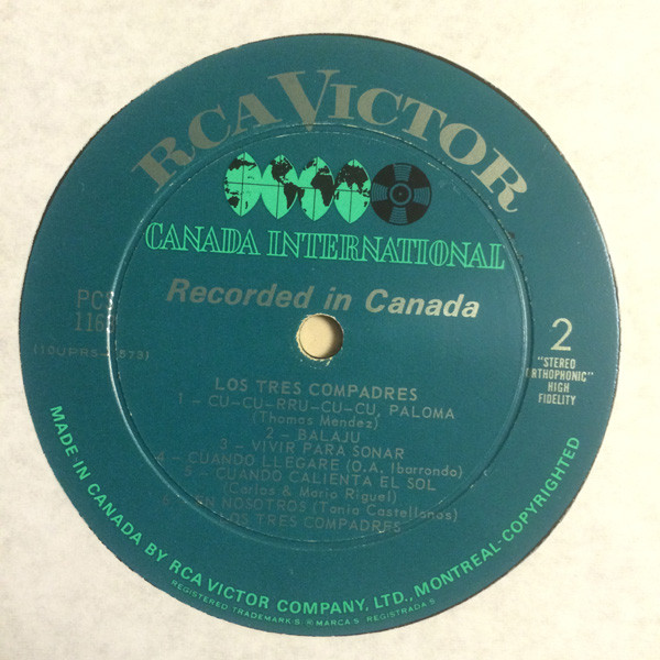 Los Tres Compadres - Los Tres Compadres [Vinyl] | RCA Victor (PCS-1163) - 4