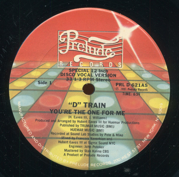 D-Train - You're The One For Me | Prelude Records (PRL D 621AS)