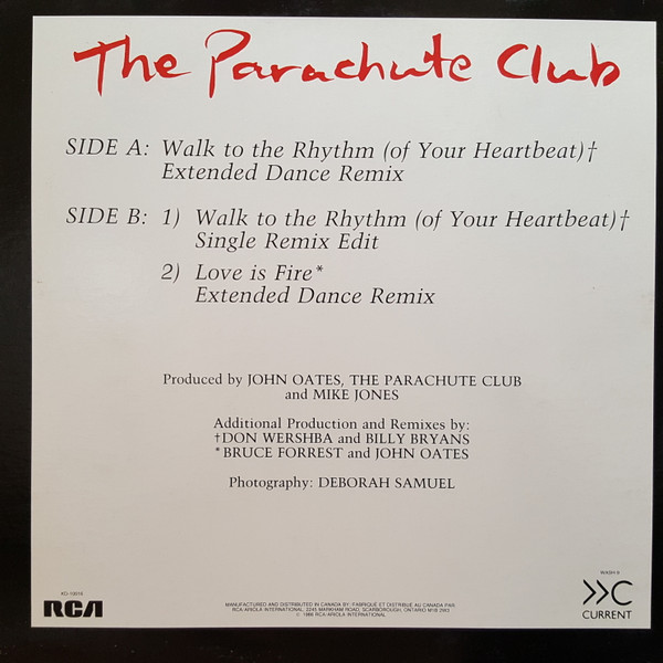 The Parachute Club - Walk To The Rhythm (Of Your Heartbeat) | Current (WASH-9) - 2