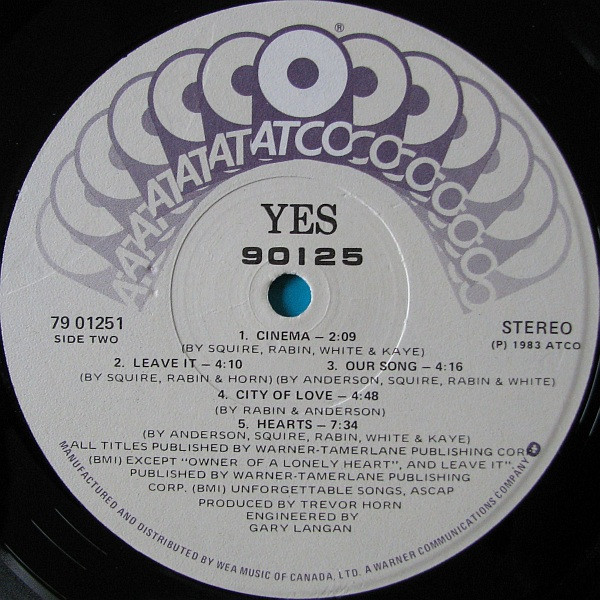 Yes - 90125 | ATCO Records (79 01251) - 4