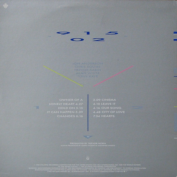Yes - 90125 | ATCO Records (79 01251) - 2