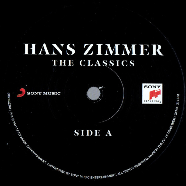 Hans Zimmer - The Classics | Sony Classical (88985322811) - 2