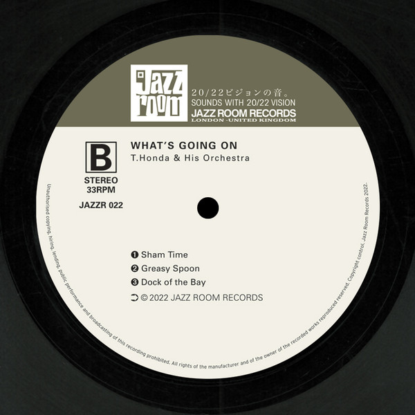 T. Honda & His Orchestra - What's Going On | Jazz Room Records (JAZZR 022) - 3