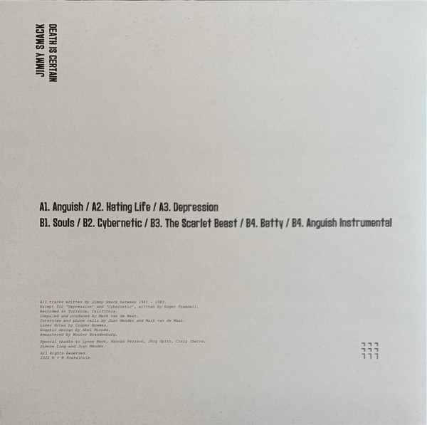 Jimmy Smack - Death Is Certain | Knekelhuis (KH040) - 2 Jimmy Smack - Death Is Certain | Knekelhuis (KH040) - 2