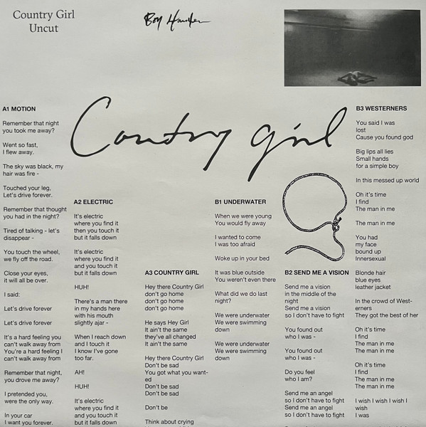 Boy Harsher - Country Girl Uncut | Nude Club Records (NUDE012) - 2