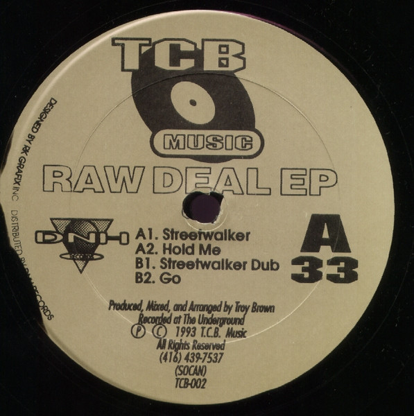 Troy Brown - Raw Deal EP | TCB Music (TCB-002) - main