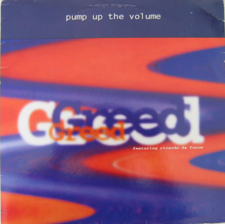 Greed Featuring Ricardo Da Force - Pump Up The Volume | Stress Records (12 STR 49) - main