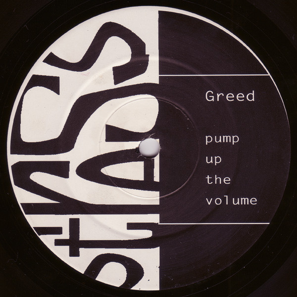 Greed Featuring Ricardo Da Force - Pump Up The Volume | Stress Records (12 STR 49) - 3