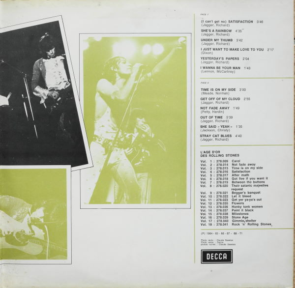The Rolling Stones - «L'âge D'or» Des Rolling Stones - Vol 15 Milestones | Decca (278.038) - 4 The Rolling Stones - «L'âge D'or» Des Rolling Stones - Vol 15 Milestones | Decca (278.038) - 4