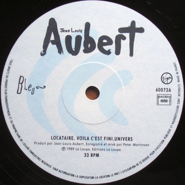 Jean-Louis Aubert - Bleu Blanc Vert | Virgin (60073) - 3 Jean-Louis Aubert - Bleu Blanc Vert | Virgin (60073) - 3
