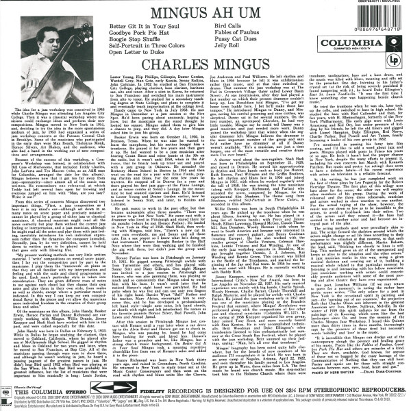 Charles Mingus - Mingus Ah Um | Columbia (88697664871) - 2