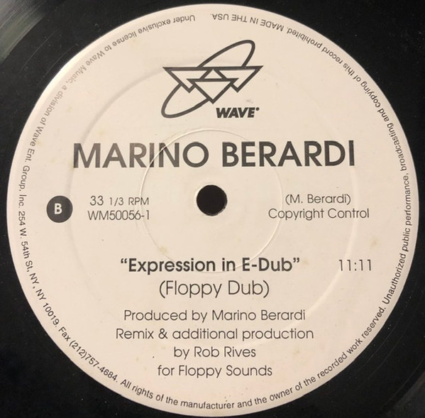 Marino Berardi - Expression In E-Dub | Wave Music (WM50056-1) - 2