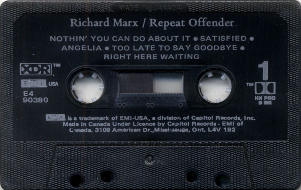 Richard Marx - Repeat Offender | EMI USA (E4 90380) - 3