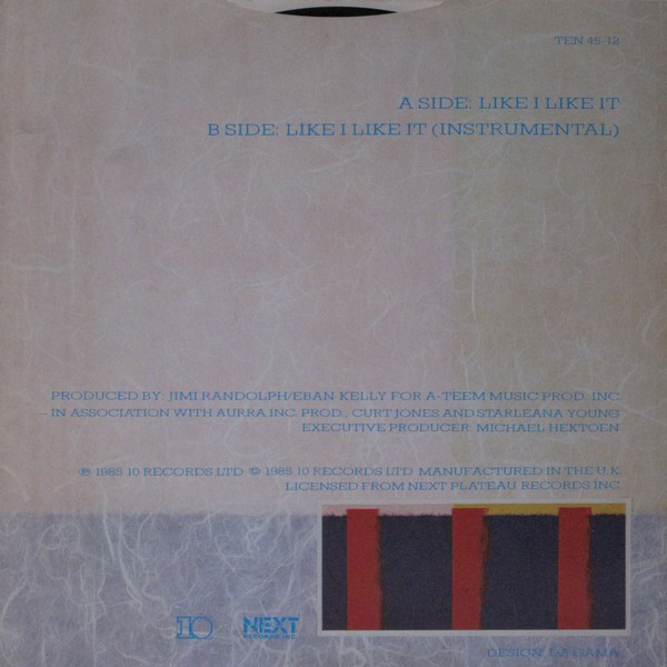 Aurra - Like I Like It | 10 Records (TEN 45-12) - 2