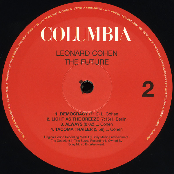 Leonard Cohen - The Future | Columbia (88985435391) - 3