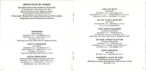 Ry Cooder - Crossroads - Original Motion Picture Soundtrack | Warner Bros. Records (925 399-2) - 4 Ry Cooder - Crossroads - Original Motion Picture Soundtrack | Warner Bros. Records (925 399-2) - 4