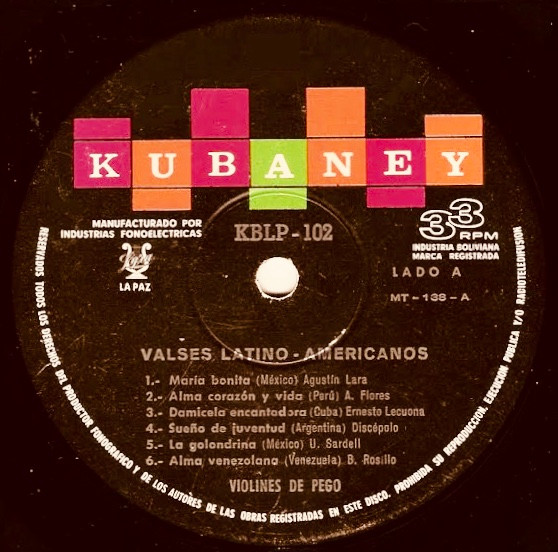 Orquesta Violines De Pego - Valses Latinoamericanos | Kubaney (KBLP-102) - 4
