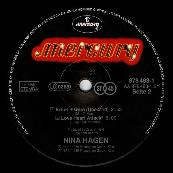 Nina Hagen - Berlin | Mercury (878 483-1) - 3
