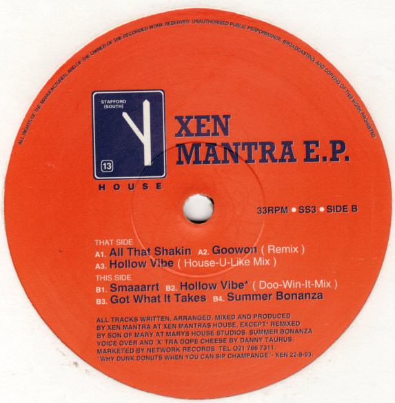 Xen Mantra - Xen Mantra E.P. | Stafford (South) (SS3) - 2 Xen Mantra - Xen Mantra E.P. | Stafford (South) (SS3) - 2