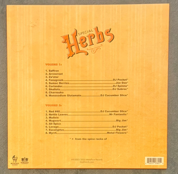 Metal Fingers - Special Herbs Vols 1 & 2 | Rhymesayers Entertainment (RSE0382-1) - 3 Metal Fingers - Special Herbs Vols 1 & 2 | Rhymesayers Entertainment (RSE0382-1) - 3