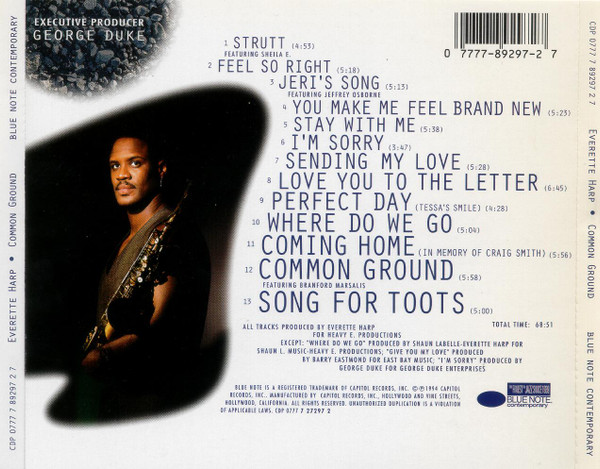 Everette Harp - Common Ground | Blue Note Contemporary (7 89297 2) - 2