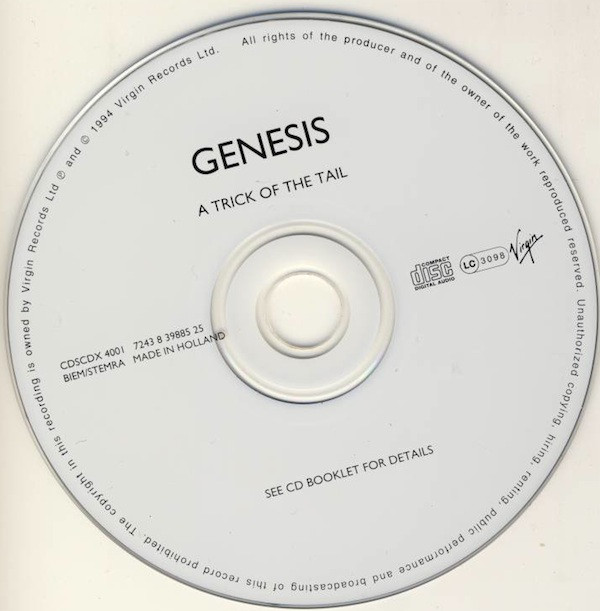Genesis - A Trick Of The Tail | Virgin (CDSCDX 4001) - main