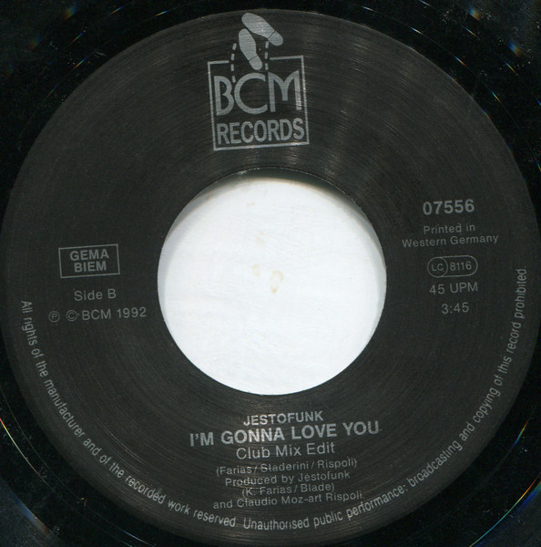 Jestofunk - I'm Gonna Love You | BCM Records (BCM 07556) - 4 Jestofunk - I'm Gonna Love You | BCM Records (BCM 07556) - 4