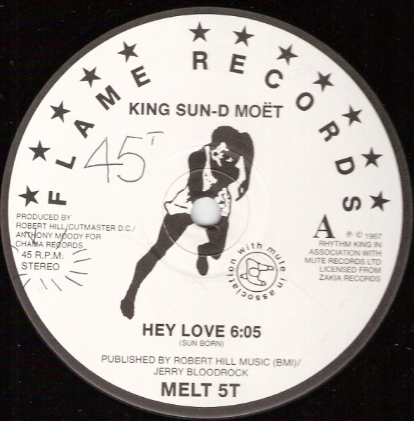 King Sun - D-Moet - Hey Love | Flame Records (MELT 5T) - 3