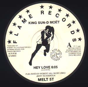 King Sun - D-Moet - Hey Love | Flame Records (MELT 5T) - 2