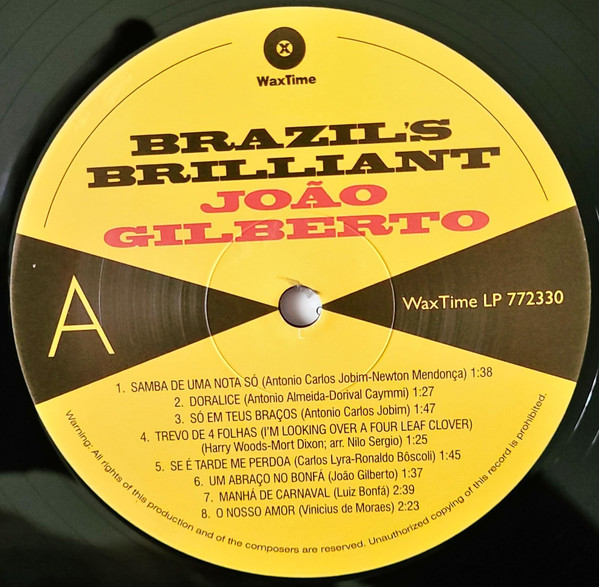 João Gilberto - Brazil's Brilliant | WaxTime (772330) - 2 João Gilberto - Brazil's Brilliant | WaxTime (772330) - 2