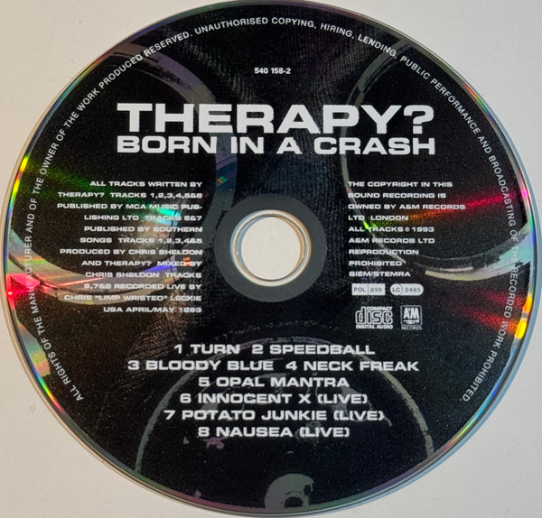 Therapy? - Born In A Crash | A&M Records (540 158-2) - 3 Therapy? - Born In A Crash | A&M Records (540 158-2) - 3