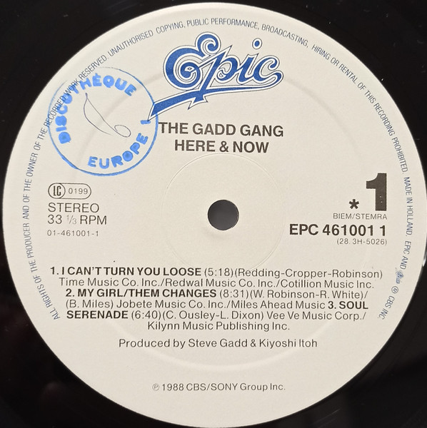 The Gadd Gang - Here & Now | Epic (EPC 461001 1) - 3