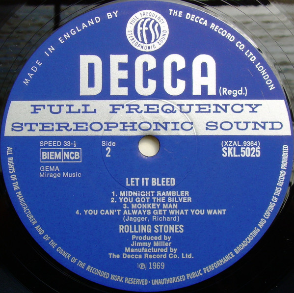 The Rolling Stones - Let It Bleed | Decca (SKL 5025) - 3