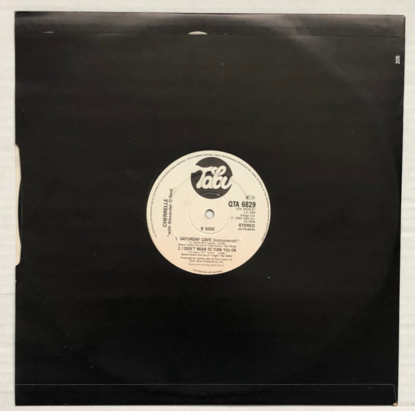 Cherrelle , Alexander O'Neal - Saturday Love (Extended Version) | Tabu Records (QTA 6829) - 2 Cherrelle , Alexander O'Neal - Saturday Love (Extended Version) | Tabu Records (QTA 6829) - 2