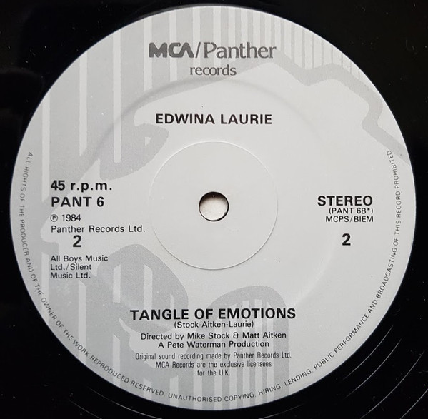 Edwina Lawrie - Dark Glasses | Panther Records (PANT 6) - 4