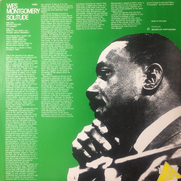 Wes Montgomery - Solitude | Yes To Jazz (10060) - 2